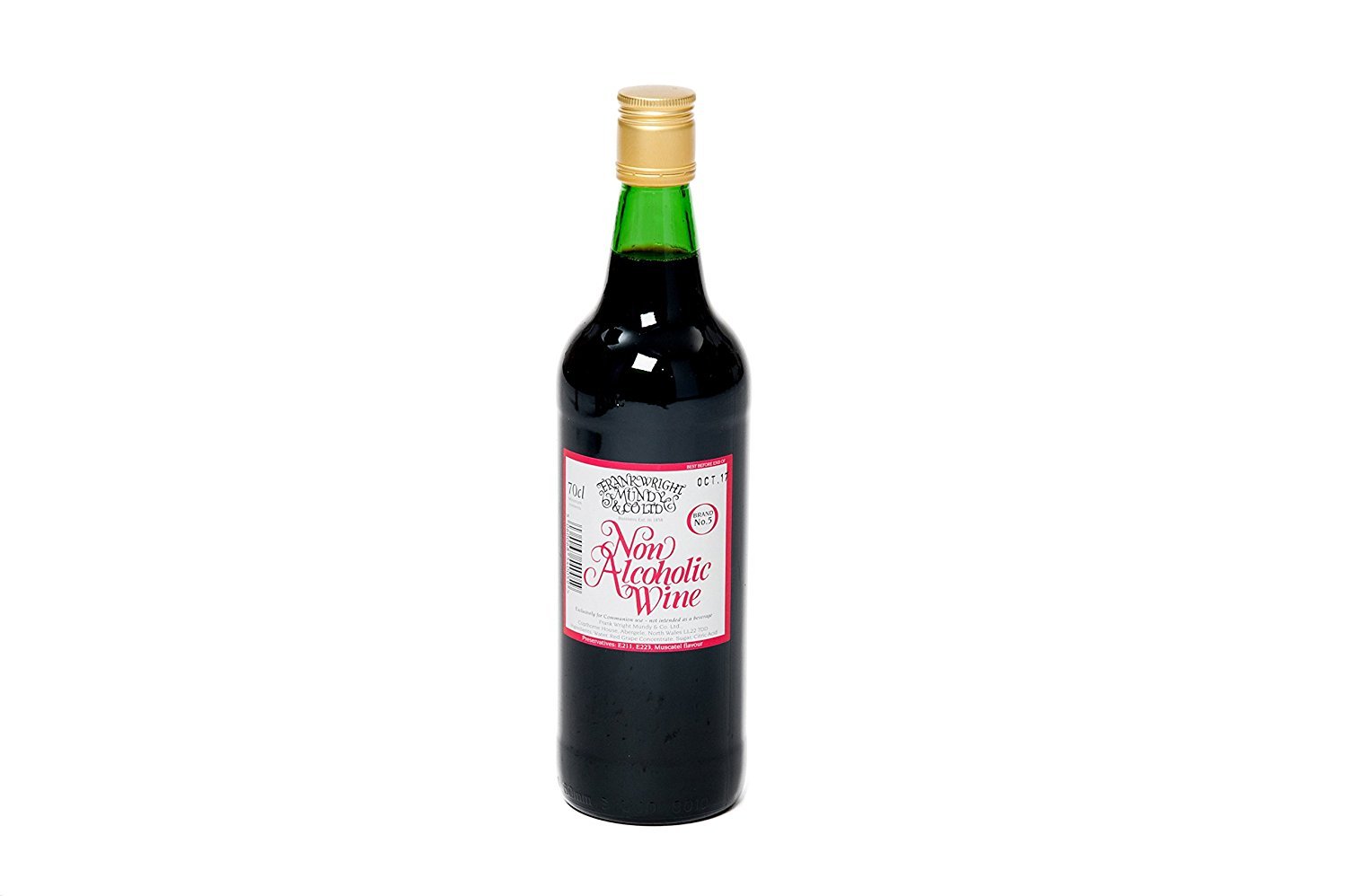 Frankwright Mundy Brand No 5 Non Alcoholic Altar Wine 12 x 70cl - Frankwright Mundy & Co Ltd